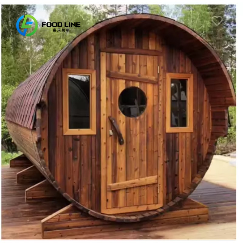 맞춤형 야외 건식 사우나룸 (유리문 및 목재 프레임 포 - Spa Wellness Design 리뷰 및 가격