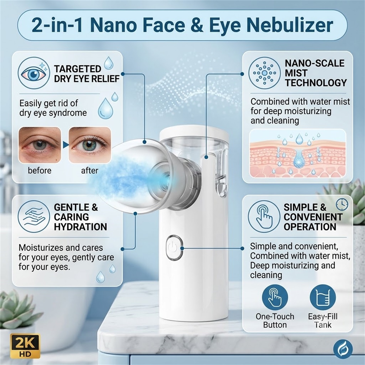 아이 나노 스프레이어 전기 아이 스팀 온찜질 눈 보습기 - Facial Steamer Nano 리뷰 및 가격