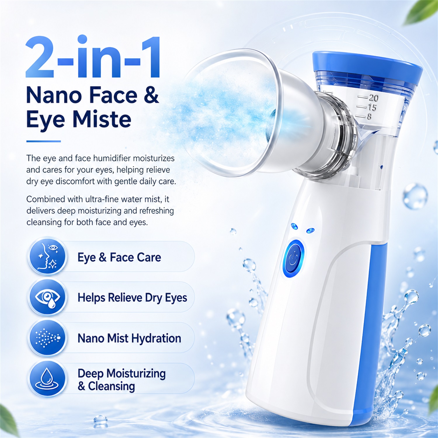 휴대용 페이셜 나노 미스터 휴대용 수분 공급 가습기,  - Facial Steamer Nano 리뷰 및 가격